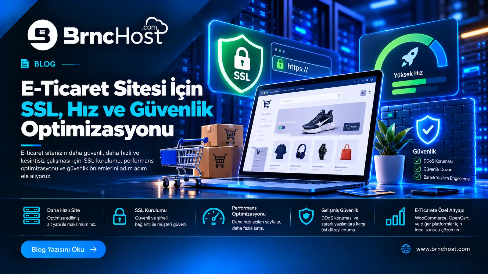 E-Ticaret Sitesi İçin SSL, Hız ve Güvenlik Optimizasyonu