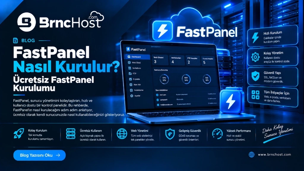 FastPanel Nasıl Kurulur? Ücretsiz FastPanel Kurulumu