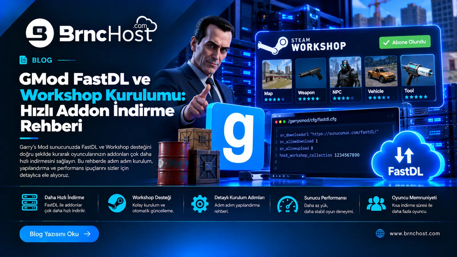 GMod FastDL ve Workshop Kurulumu: Hızlı Addon İndirme Rehberi