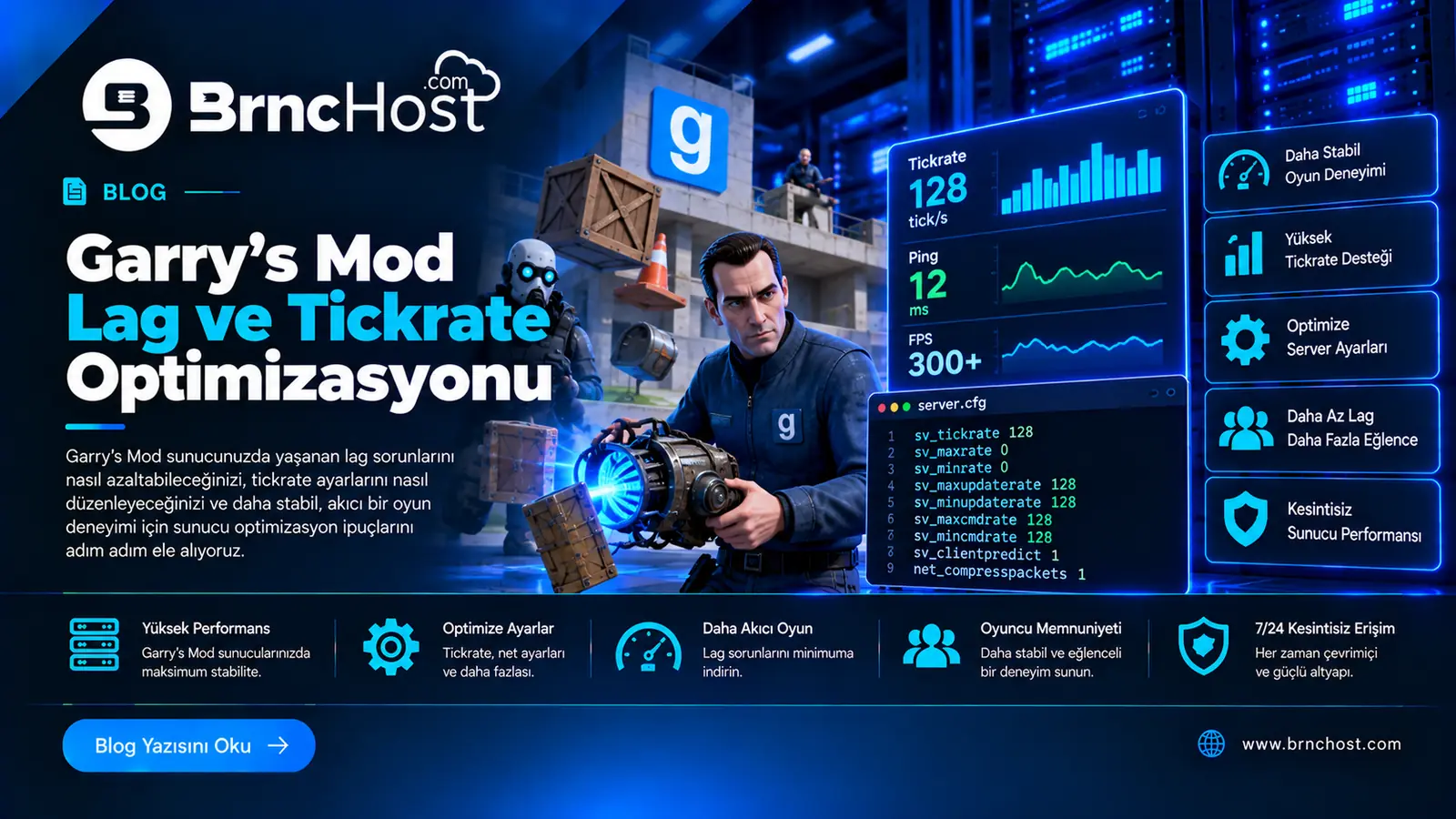 Garry's Mod Lag ve Tickrate Optimizasyonu