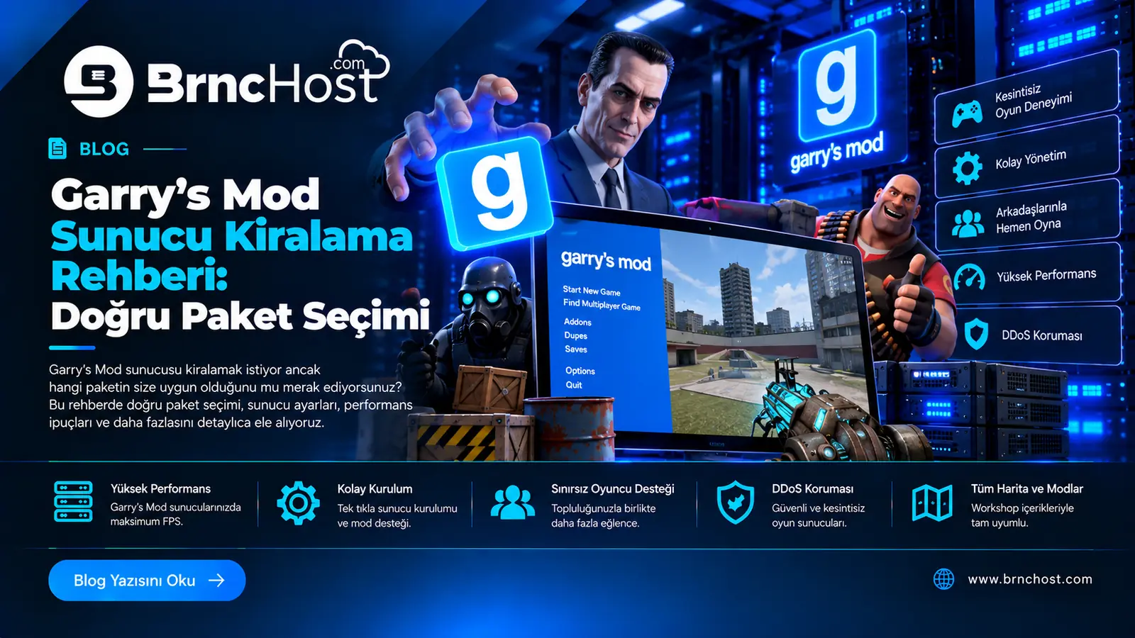 Garry's Mod Sunucusu İçin Hangi Paket? DarkRP, TTT ve Sandbox