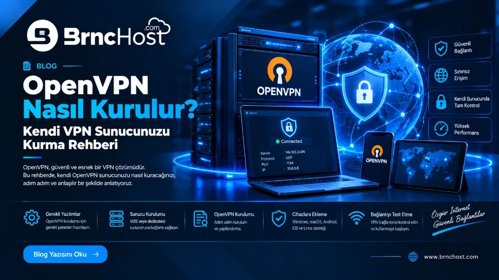 OpenVPN Nasıl Kurulur? Kendi VPN Sunucunuzu Kurma Rehberi