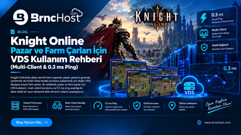 Knight Online VDS Kullanım Rehberi - Brnchost